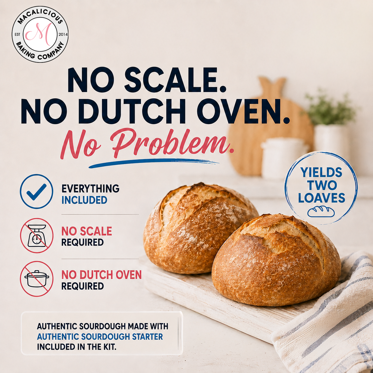 Bake Your Own Sourdough Bread DIY Kit