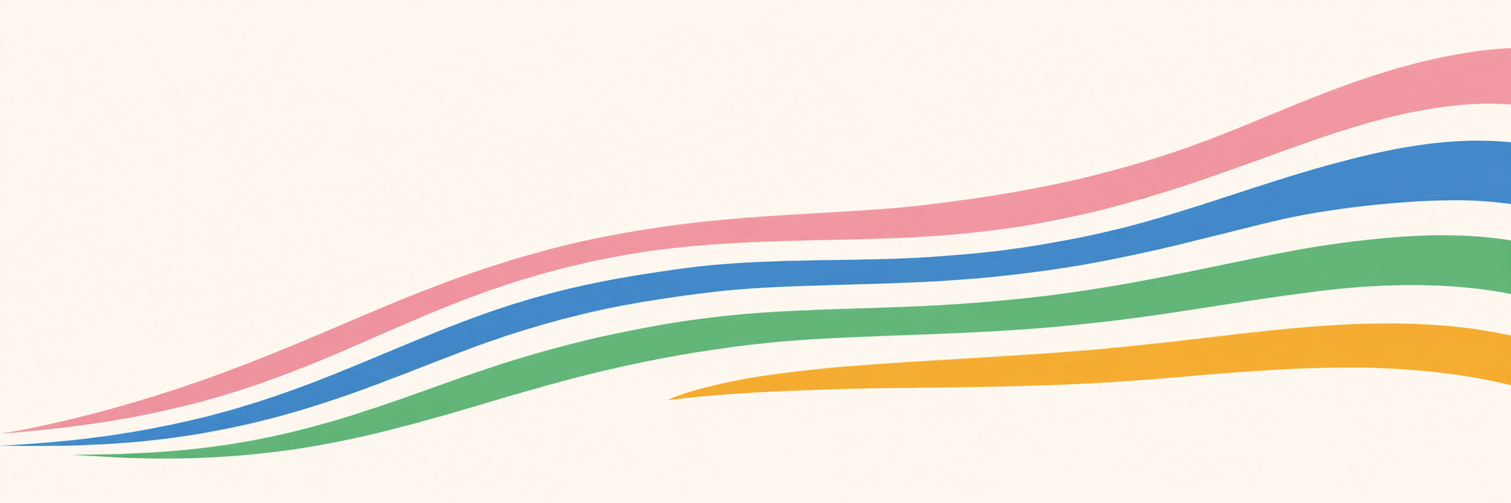 Macalicious pink blue green and yellow brand swirl ribbon